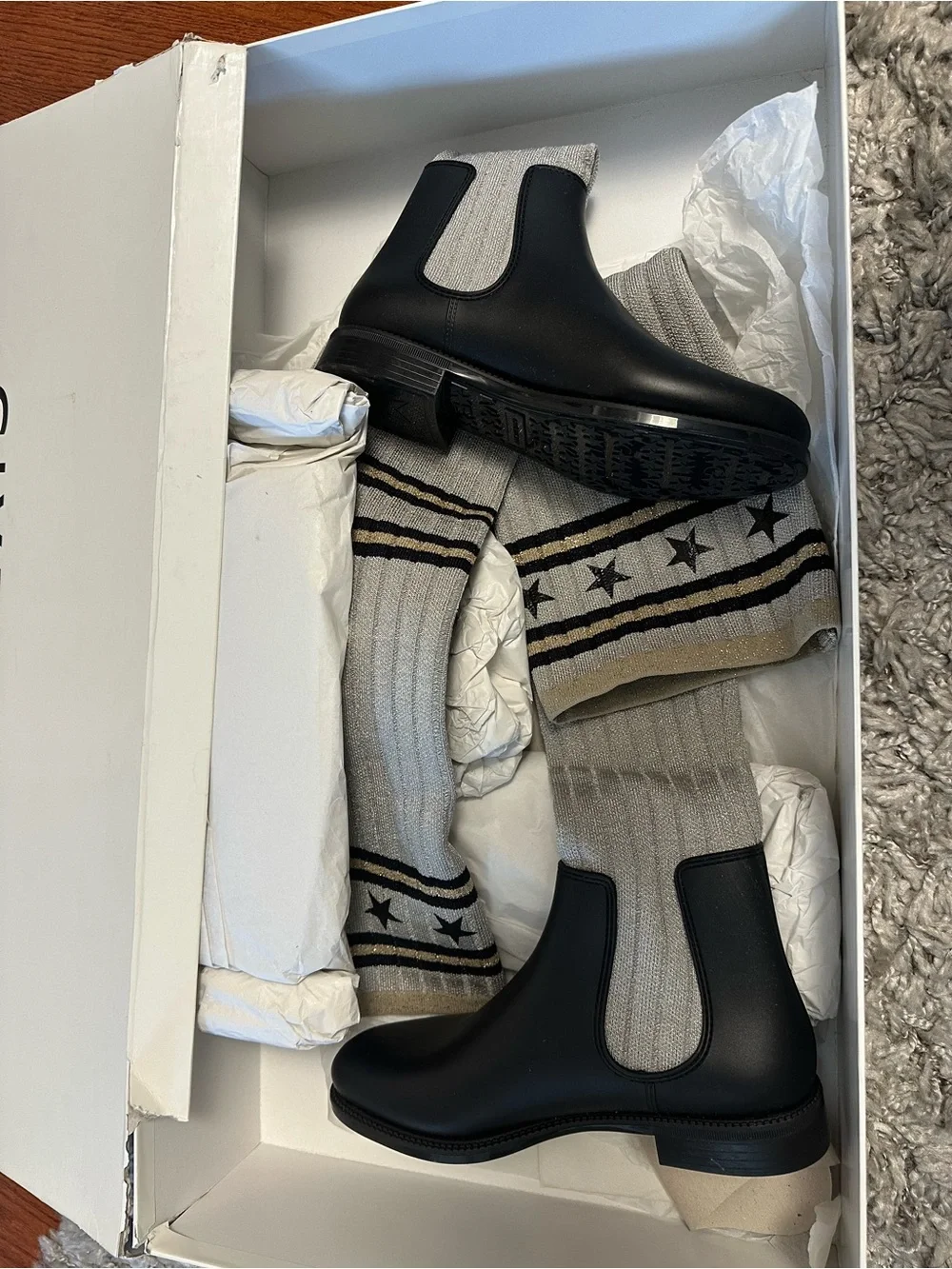 Givenchy Botte de Pluie Over-the-Knee Rain Boots Size 36 NWT